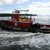 "Tug Fournier Tractor " showing off her maneuverability between ship docking assignments. (Searsport, Maine) 